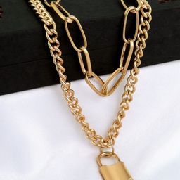 Thrillz Gold-Plated Layered Necklace-14