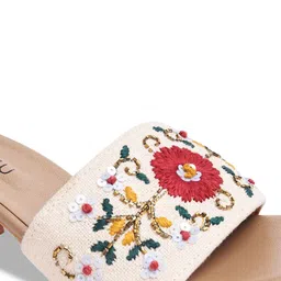 Pairs4U Embellished Ethnic Block Heel Sandals image 4