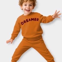 Mi Arcus Unisex Rust Printed Regular Fit Clothing Set-image-34
