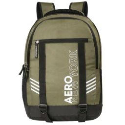 Aeropostale Leighton Olive Green Polyester Printed Backpack - 18 Ltrs-0