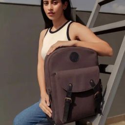 Mona B 15 Brown Large Backpack-image-45