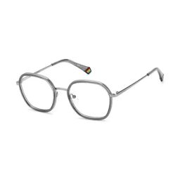Polaroid Grey Geometric Eye Frames for Men-image-3