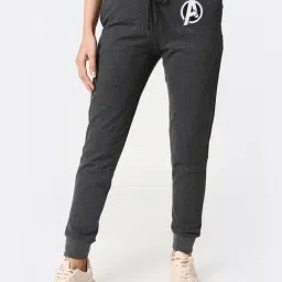 Bewakoof Grey Textured Joggers-image-49