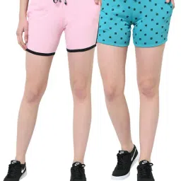 Vimal Jonney Multicolor Print Shorts Pack of 2-40