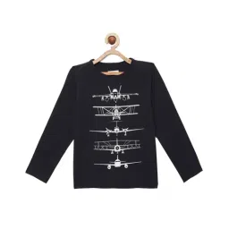 LADORE Kids Navy Printed T-Shirt-image-38