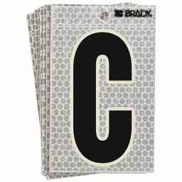 BRADY High Intensity Prismatic Archivo Narrow Letter Label C Character included, 14R148 (Pack of 10)-image-88