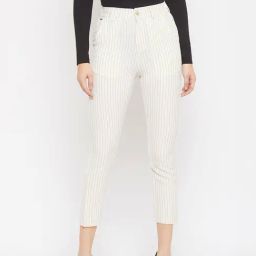 Crimsoune Club Off White Striped Trousers-image-27