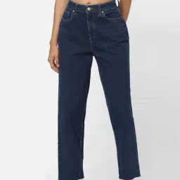 Only Dark Blue High Rise Jeans-image-98