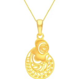 Malabar Gold and Diamonds 22k Gold Floral Pendant without Chain for Women-image-86