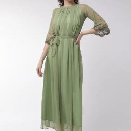 MISH Light Green Maxi Dress-image-78