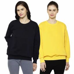 Vimal Jonney Navy & Yellow Round Neck Pullover - Pack of 2-image-87