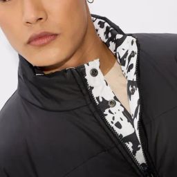 The Souled Store Multi Polyester Regular Fit Print Puffer Jackets image 4