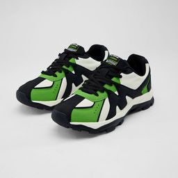 The Souled Store Men UBZ Fumes Toxic Colourblocked PU Sneakers-image-16