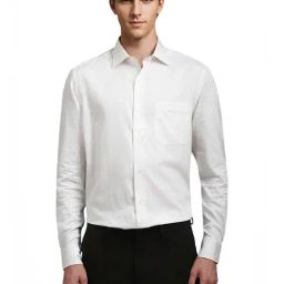 Louis Philippe White Cotton Regular Fit Printed Shirt-picture-43
