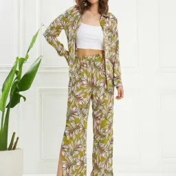 KASSUALLY Green Printed Co-Ord Set-image-6
