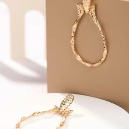 Prita by Priyaasi Gold Contemporary Drop Earring-26