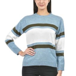 NUMERO UNO Blue & White Striped Sweater-picture-12