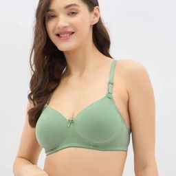 Clovia Green Padded Bra-image-8