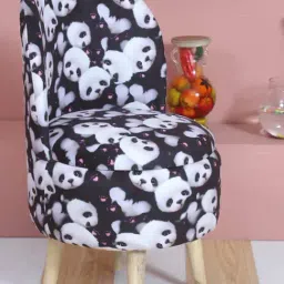 Shadowkart Black Panda Wood Printed Chair-image-33
