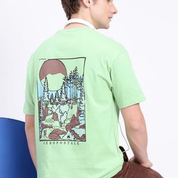 Aeropostale Graphic Printed Drop-Shoulder Sleeves Pure Cotton T-shirt-image-81