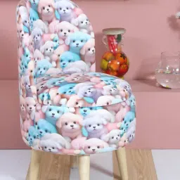 Shadowkart Puppy Dog Wood Printed Chair-image-33