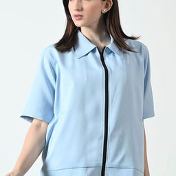 EKSDEE Women Washed Lightweight Denim Jacket-image-78