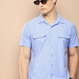 encore by INVICTUS Vertical Stripes Casual Shirt-image-11