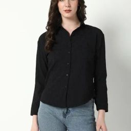 SHOWOFF Black Embroidered Shirt-image-66