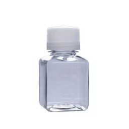 Abdos 125 ml Capacity Square Shape Sterilized Individually Wrapped PETG Media Bottle With Cap, P21193 (Pack of 80)-image-52