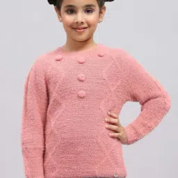 Monte Carlo Girls Pink Self Full Sleeves Top-image-50