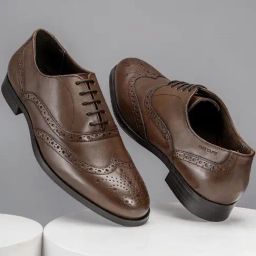 Red Tape Men's Teak Wood Brogue Shoes-picture-30