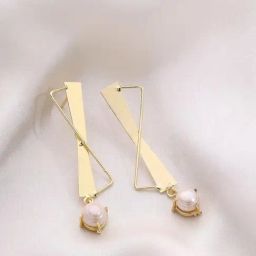 Priyaasi Gold Contemporary Drop Earring-image-30
