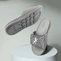 Red Tape Men's Dark Grey Slides-image-96