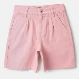 United Colors of Benetton Girls Pink Shorts-image-87