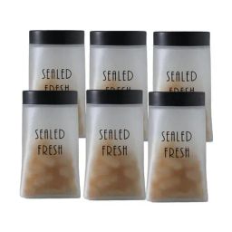 Femora Transparent Glass Square Kitchen Storage Jar With Airtight Steel Lid 1500ml - Set of 6-10