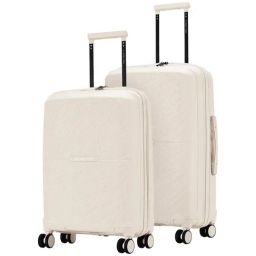 Nasher Miles Hawaii White 8 Wheels Medium Hard Cabin Trolley Bag-image-93