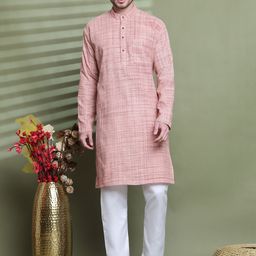 Armaan Ethnic Men Ethnic Motifs Regular Pure Cotton Kurta with Pyjamas-56