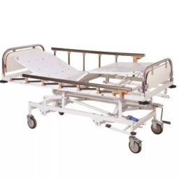 A ONE HOSPICARE 4 Functions Manual Automation ICU Patient Care Bed with Mattress, AOH-153 image 1