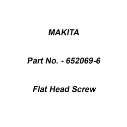 Makita Flat Head Screw Size M3X6 mm Suitable For DDF484, Part No 652069-6-picture-20