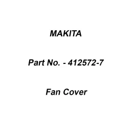 Makita Fan Cover Suitable For DUB186, Part No 412572-7-picture-17