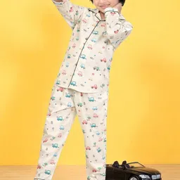 Club96 Boys Soft Cotton Printed Night suit-picture-5
