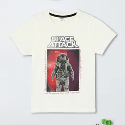 max Boys Graphic Printed Round Neck Cotton T-shirt-image-56