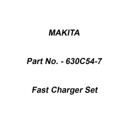 Makita Two Port Fast Charger Set Suitable For DC40RB, Part No 630C54-7-32