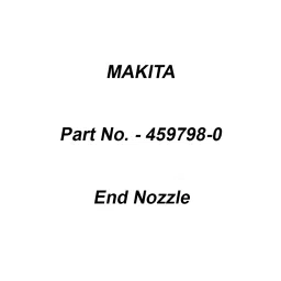 Makita End Nozzle Size 72 mm Suitable For UB363D, Part No 459798-0-picture-23