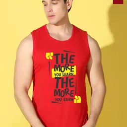 WOOSTRO Pack Of 2 Printed Combo Cotton Gym InnerwearVest VWS26(MORE RED)(ENJOY MAROON)-15