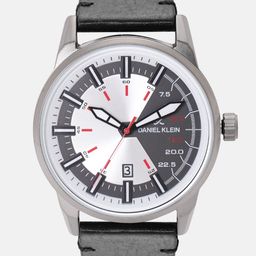 Daniel Klein Premium Men Charcoal Grey & Silver-Toned Analogue Watch 12151-1-image-18