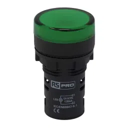 RS PRO LED Pilot Light Panel Mount Green 22 mm Cutout IP65 Round 12 V AC/DC, 7918582-image-82