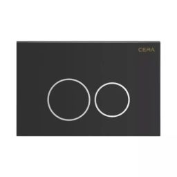 CERA Concealed Cistern Q Knob Flush Plate Matte Black, B1120120MB-image-63