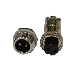 SETMI INDIA Aviation Connector Set 12 mm 2-Pin Male & Female Plug Metal Circular Solder Jack-picture-20
