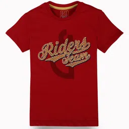 Gini and Jony Boys Typography Printed Round Neck Cotton T-shirt-image-40